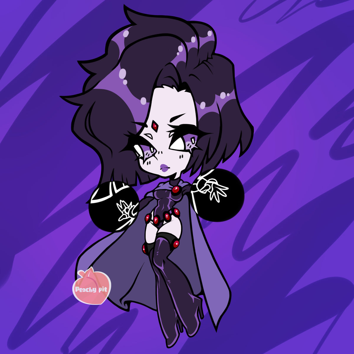 Raven Enamel Pin – Peachypitart