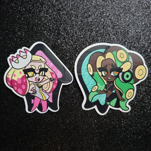 Splatoon Marina and Pearl Stickers