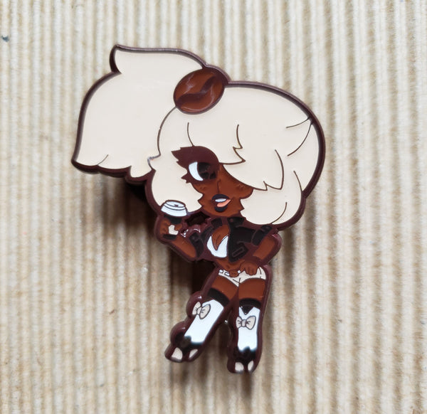 Coffee-chan Enamel Pin
