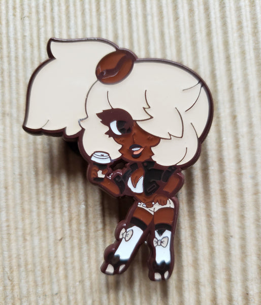 Coffee-chan Enamel Pin
