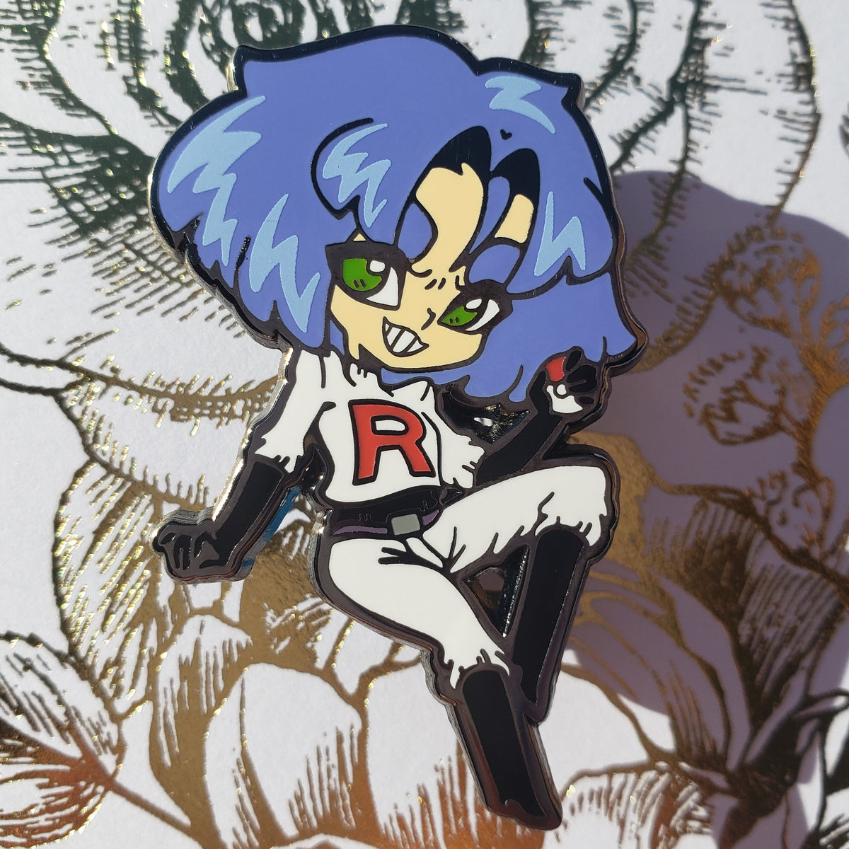 Team Rocket James Enamel Pin – Peachypitart