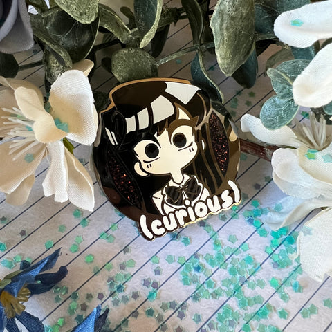 Curious Komi San Enamel Pin